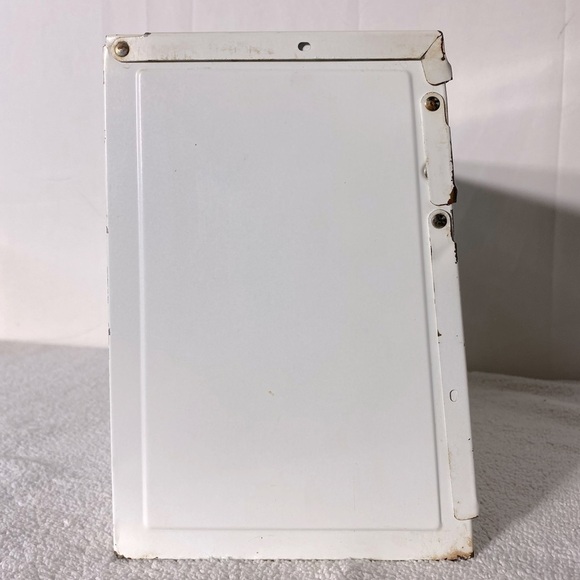 Vintage Ekco Unlimited White Metal Saran Wrap Tin Foil Paper Towel Dispenser - Picture 10 of 16